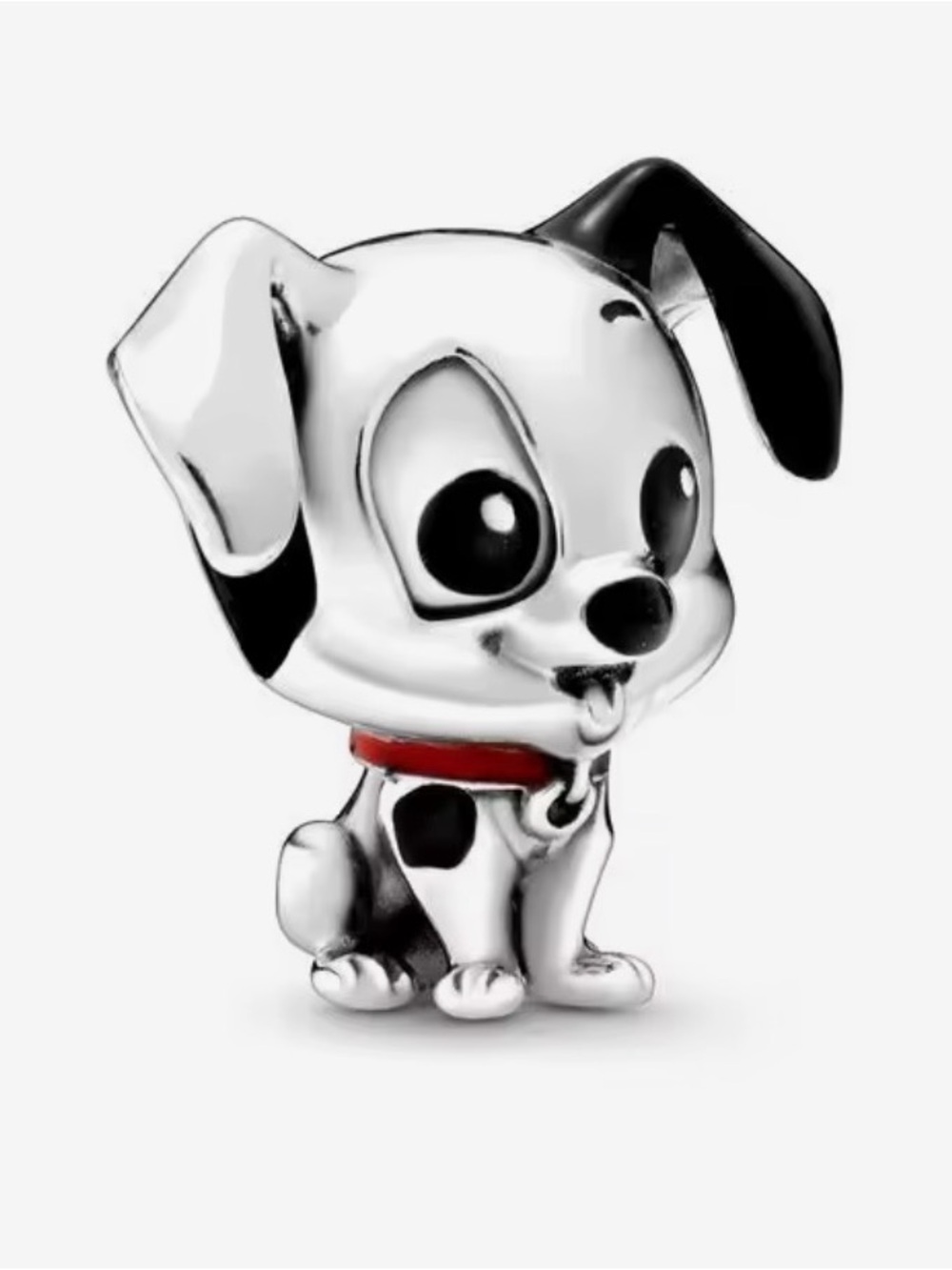Silver & Black Dalmatian Puppy Disney Charm